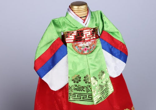 Couple Hanbok Wine Cover Set – SET 1 (Women 28×22 cm, Men 26×22 cm) | Traditional Bottle Sleeves