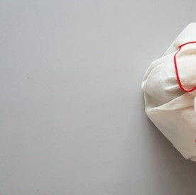 Eco-Friendly Cotton Muslin Bojagi 5-Pack – Red (70×70 cm) | Zero-Waste Gift Wrap