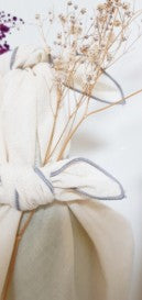 Eco-Friendly Cotton Muslin Bojagi 5-Pack – Gray (70×70 cm) | Zero-Waste Gift Wrap