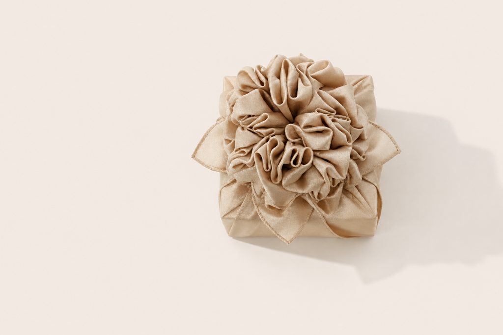 Slub Single-Layer Bojagi — Milk Beige (Single, 45–130 cm)