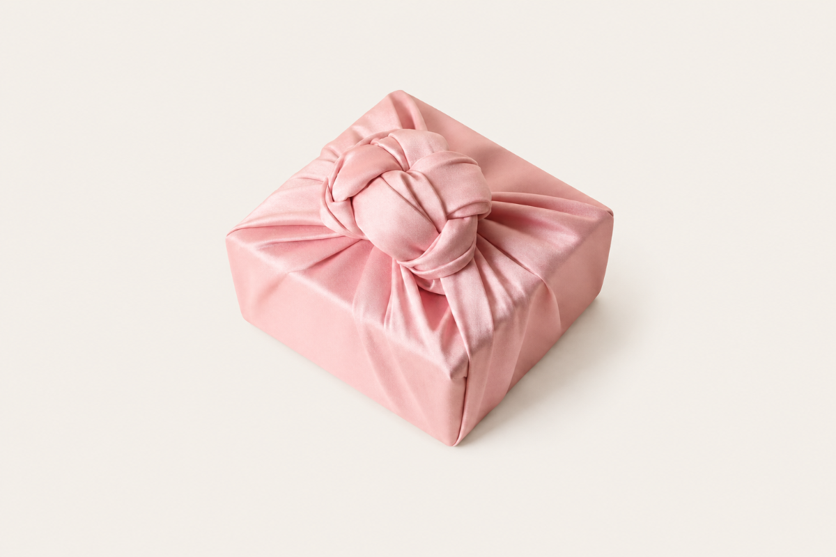 Slub Single-Layer Bojagi — Baby Pink (Single, 45–130 cm)