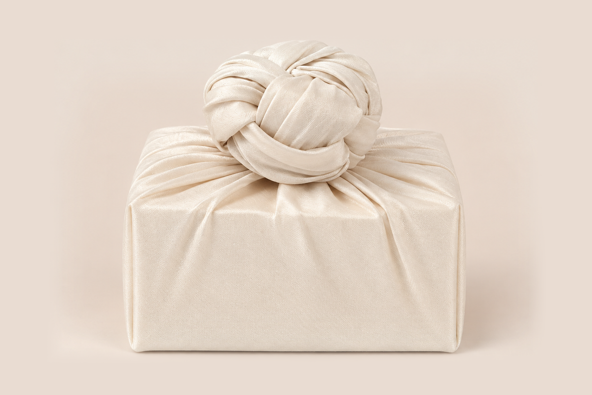 Slub Single Layer Bojagi Ivory 45 130Cm — front hero view