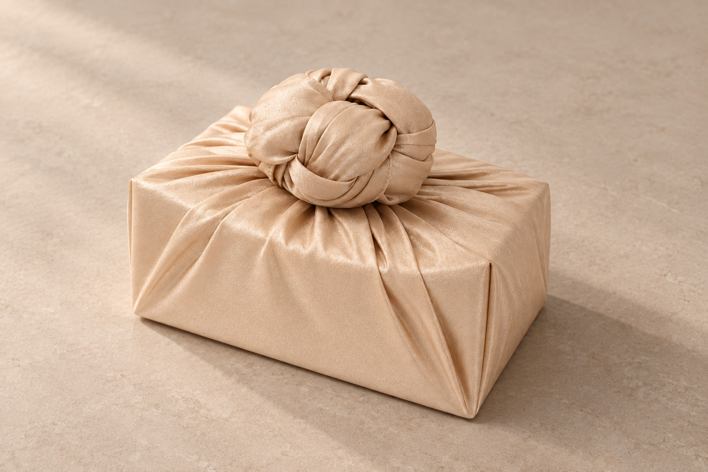 Slub Single Layer Bojagi Milk Beige 45 130Cm — side editorial view