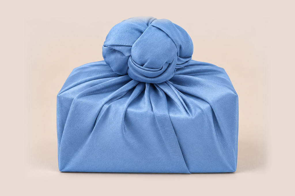 Slub Single Layer Bojagi Sky Blue 45 130Cm — front hero view